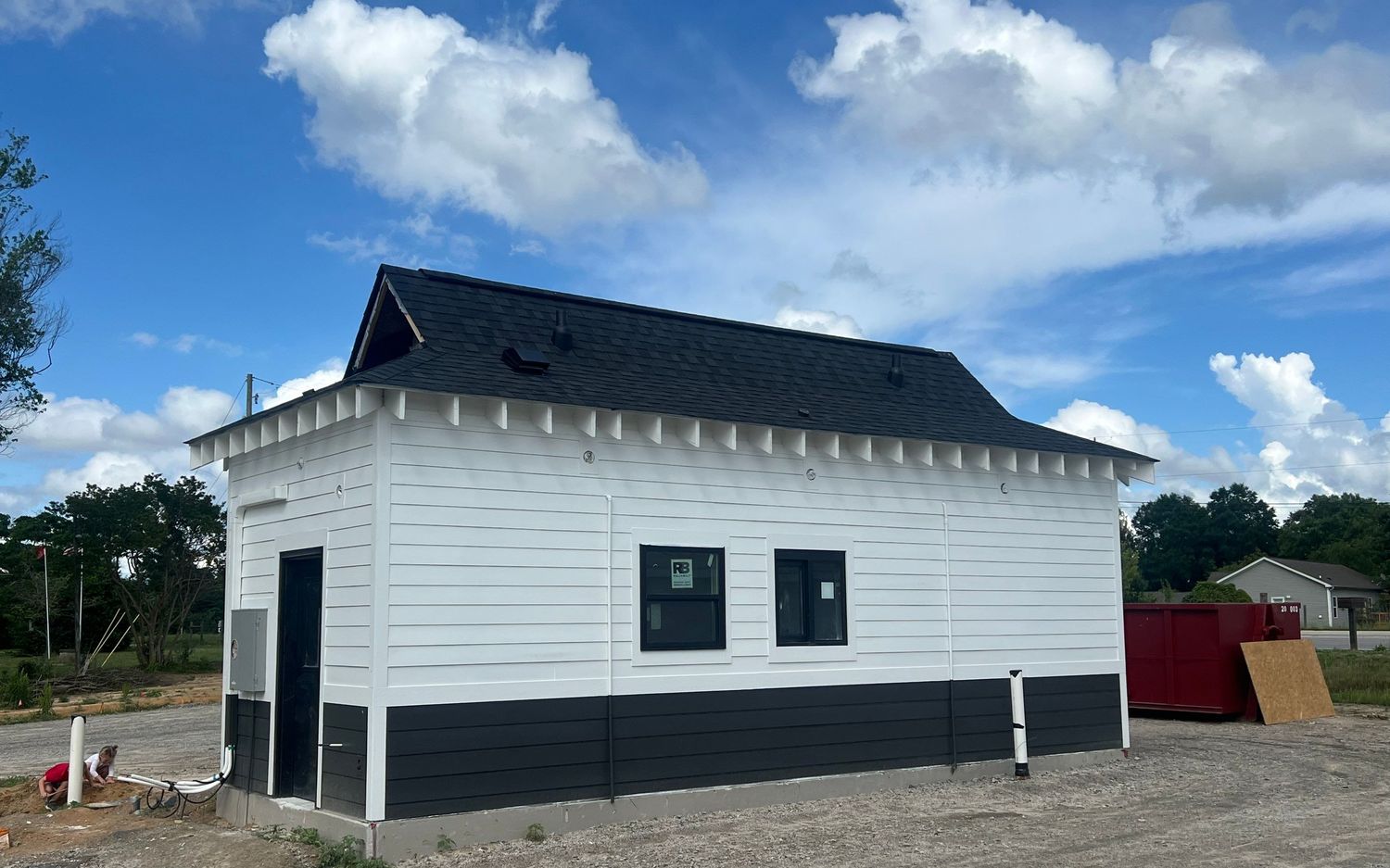 Finished commercial building exterior built by Chapman's Construction